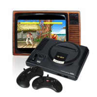 Sega Mega Drive mit Röhrenbildschirm