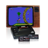 Sega Master System 2 mit Röhrenbildschirm